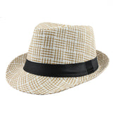 Trendy Unisex Side Fedora Trilby Gangster Cap For Women men Summer Beach