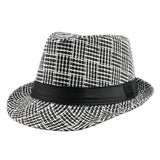Trendy Unisex Side Fedora Trilby Gangster Cap For Women men Summer Beach