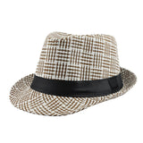 Trendy Unisex Side Fedora Trilby Gangster Cap For Women men Summer Beach