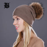 Autumn winter beanies knitted wool hat