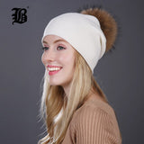 Autumn winter beanies knitted wool hat