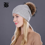 Autumn winter beanies knitted wool hat