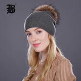 Autumn winter beanies knitted wool hat