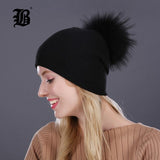 Autumn winter beanies knitted wool hat