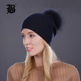 Autumn winter beanies knitted wool hat