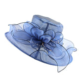Brim Foldable Wedding Dress Church Hats Beach Summer Fashion Hats For Women