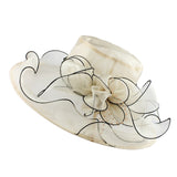 Brim Foldable Wedding Dress Church Hats Beach Summer Fashion Hats For Women