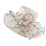 Brim Foldable Wedding Dress Church Hats Beach Summer Fashion Hats For Women