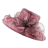 Brim Foldable Wedding Dress Church Hats Beach Summer Fashion Hats For Women