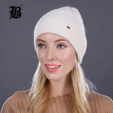Brand 2017 Women Knitted Wool Cotton Autumn Winter Hats