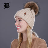 Wholesale Mink And Fox Fur Ball Cap Pom Poms