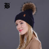 Wholesale Mink And Fox Fur Ball Cap Pom Poms