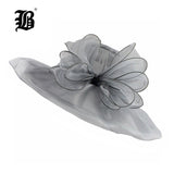 Elegant Fashion Women's Church Hats For Women Flower Hat Summer Gorras Sun Hat