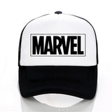 MARVEL letter Baseball Caps